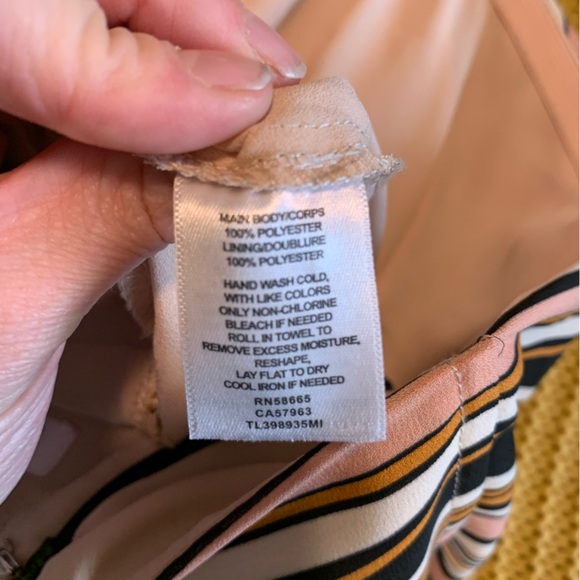 Nordstrom Leith Strapless Striped Pantsuit M - Picture 10 of 12